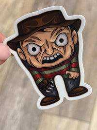Dental Halloween Sticker, Freddy Sticker Tooth Sticker, Dental Nightmare, Dental Hygienist Sticker, Dentist Gift, Halloween Dental