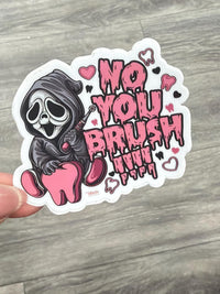 Dental Halloween Sticker, Halloween Villians, Tooth Sticker, Dental Nightmare, Dental Hygienist Sticker, Dentist Gift, Halloween Dental