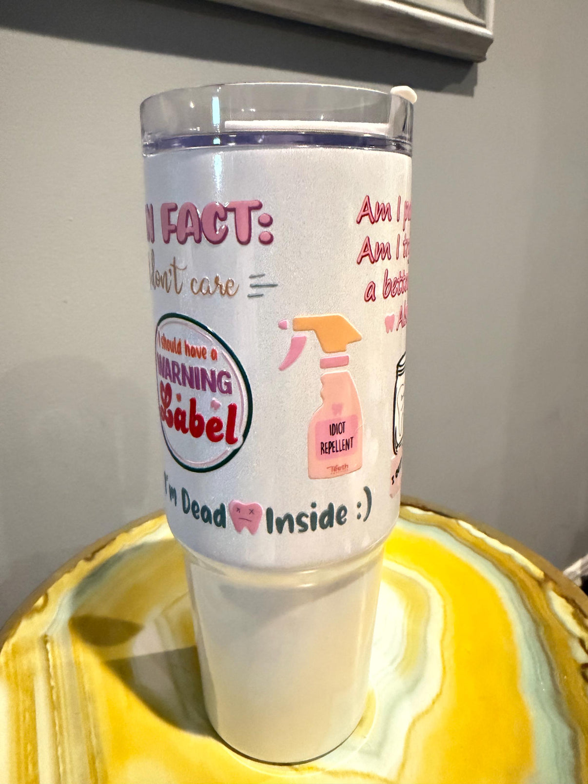 Smart Remarks Dental Tumbler | Funny Dental Tumbler | Sarcastic Dental Assistant Gift | Dental Hygienist Cup | Dental Team Gift