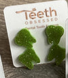 Green Tooth Earrings | Dental Earrings | Molar Earrings | Dental Assistant Gift | Hygienist Gift | Dentist Jewelry