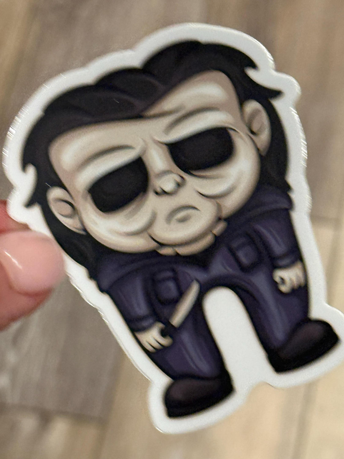 Dental Halloween Sticker, Michael Meyers, Tooth Sticker, Dental Nightmare, Dental Hygienist Sticker, Dentist Gift, Halloween Dental