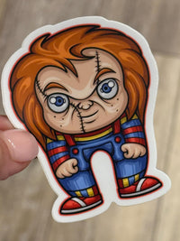Dental Halloween Sticker, Chucky, Tooth Sticker, Dental Nightmare, Dental Hygienist Sticker, Dentist Gift, Halloween Dental