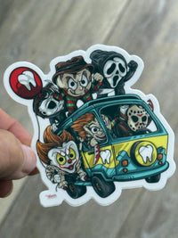 Dental Halloween Sticker, Hocus Sisters, Tooth Sticker, Dental Nightmare, Dental Hygienist Sticker, Dentist Gift, Halloween Dental