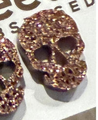 Halloween Skull Mirror Earrings | Dental Halloween Earrings | Spooky Tooth Earrings | Dentist Hygienist Dental Assistant Gift