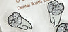 Silver Glitter Tooth Earrings, Dental Studs, Dental Gift, Molar Teeth, Molar Earrings, Dental Assistant, Dental Hygiene