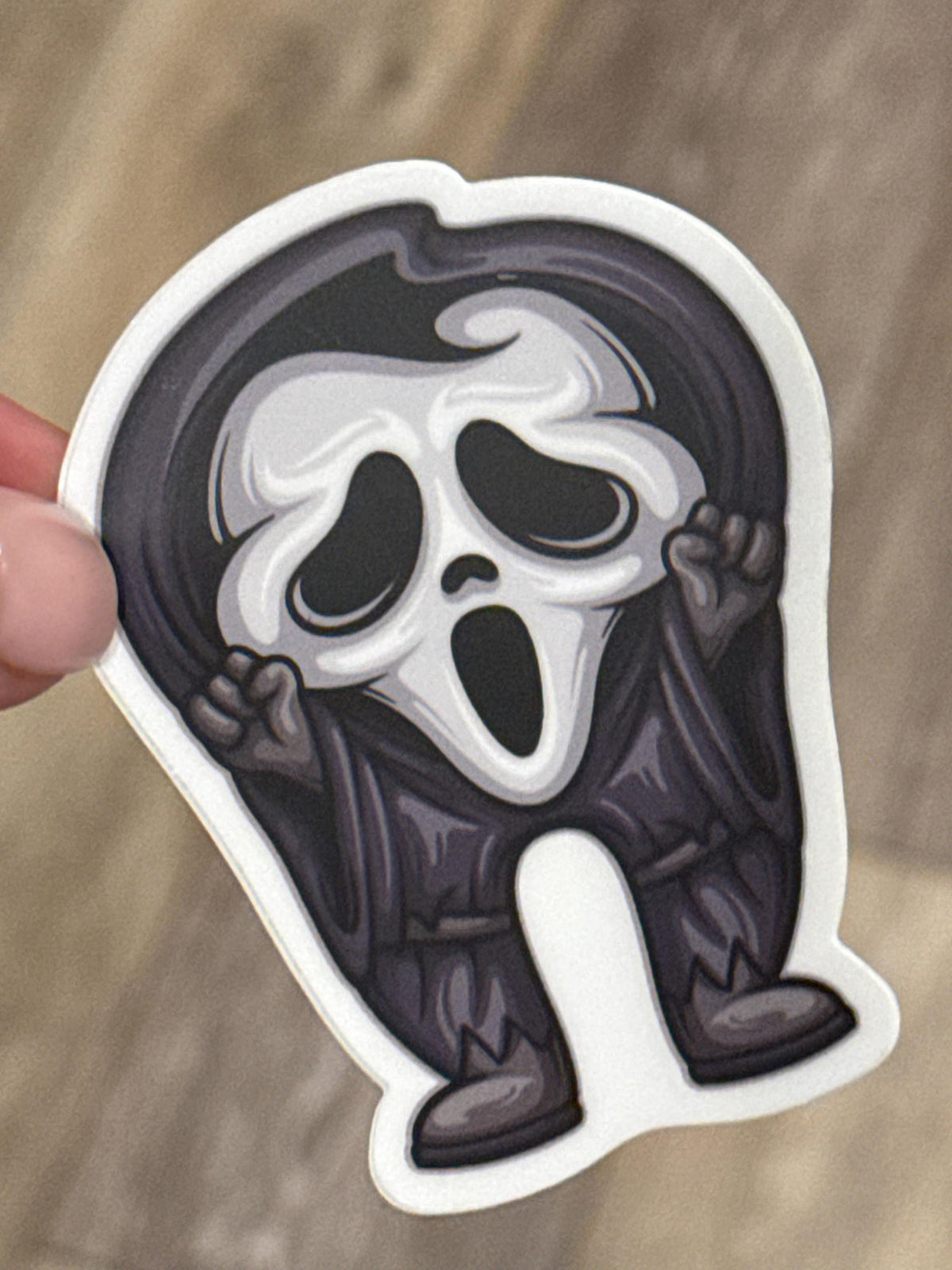 Spooky Halloween Dental Sticker, Teeth Obsessed Horror Movie Gift