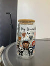 Dental Villain Libbey Glass | Horror Dental Glass Cup | Spooky Dental Gift | Dental Assistant Hygienist Gift | Halloween Dental Cup