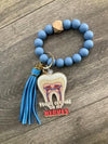 Dental Nerve Keychain, Dental Keychain, Dentist Keyring, Tooth Keychain, Dental Assistant Keychain, Dental Hygienist Key, Dental Babe