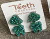 Green Tooth Earrings | Dental Earrings | Molar Earrings | Dental Assistant Gift | Hygienist Gift | Dentist Jewelry