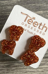 Orange Tooth Earrings | Dental Earrings | Molar Earrings | Dental Assistant Gift | Hygienist Gift | Dentist Jewelry