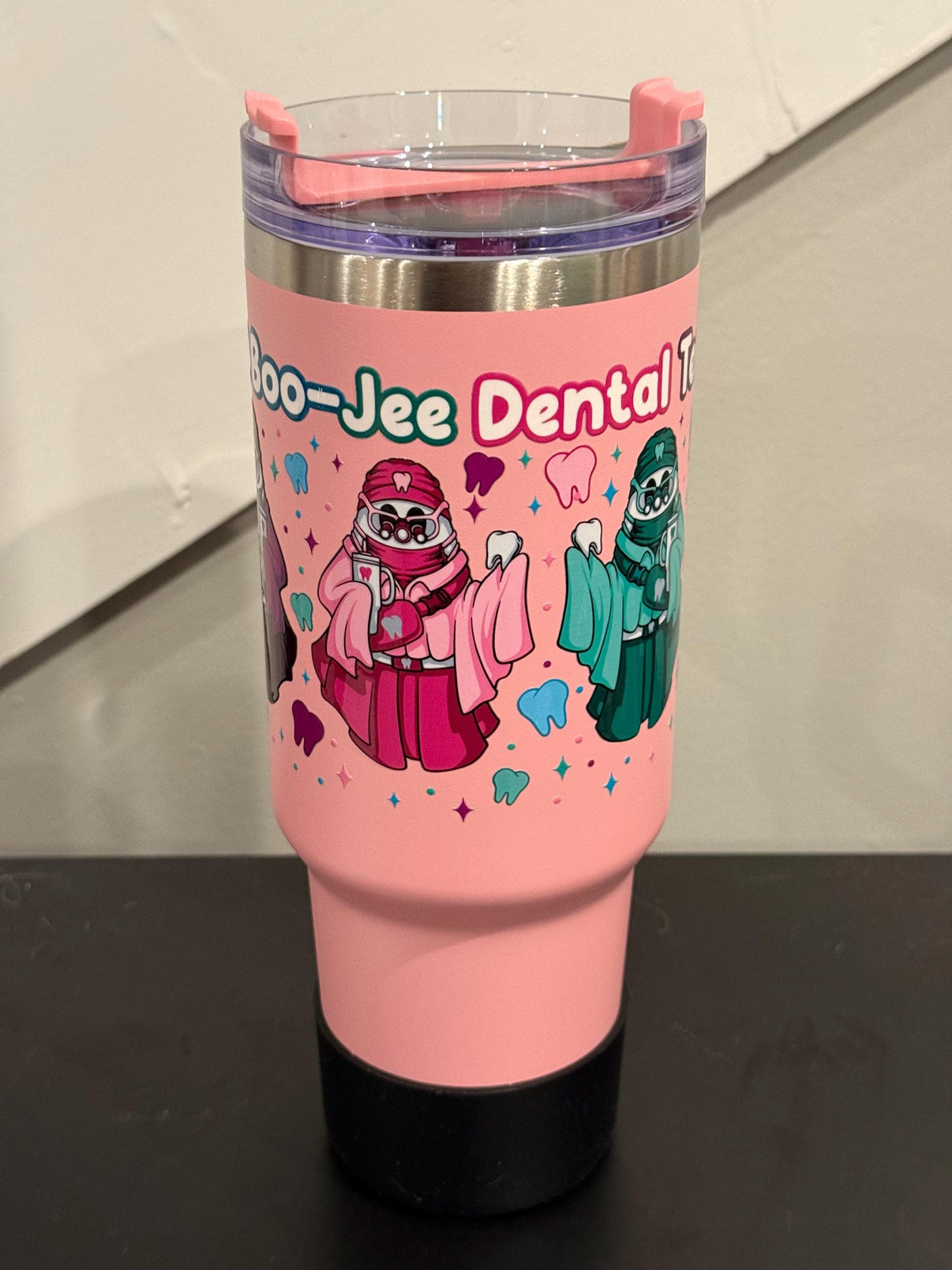 Boojee Dental Team Tumbler | Halloween Dental Tumbler | Dental Assistant Gift | Hygienist Gift | Dentist Gift