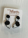 Orange Glitter Tooth Earrings, Dental Studs, Dental Gift, Molar Teeth, Molar Earrings, Dental Assistant, Dental Hygiene
