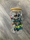 Dental Villain Libbey Glass | Horror Dental Glass Cup | Spooky Dental Gift | Dental Assistant Hygienist Gift | Halloween Dental Cup