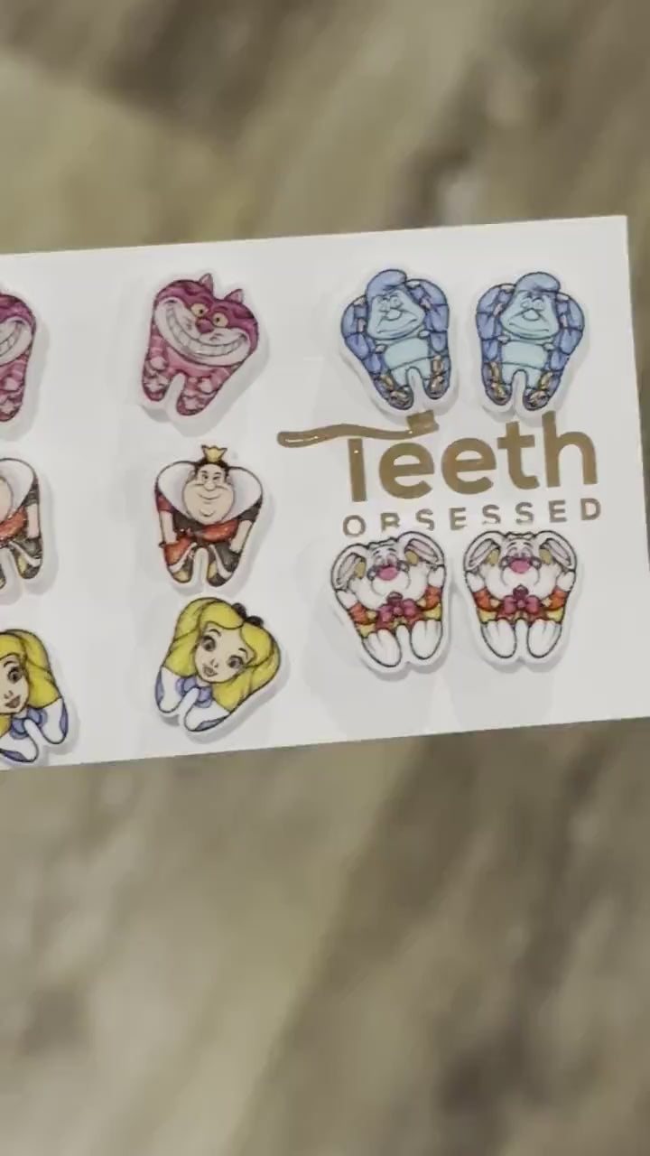 Princess Dental Earrings: Glitter Tooth Jewelry