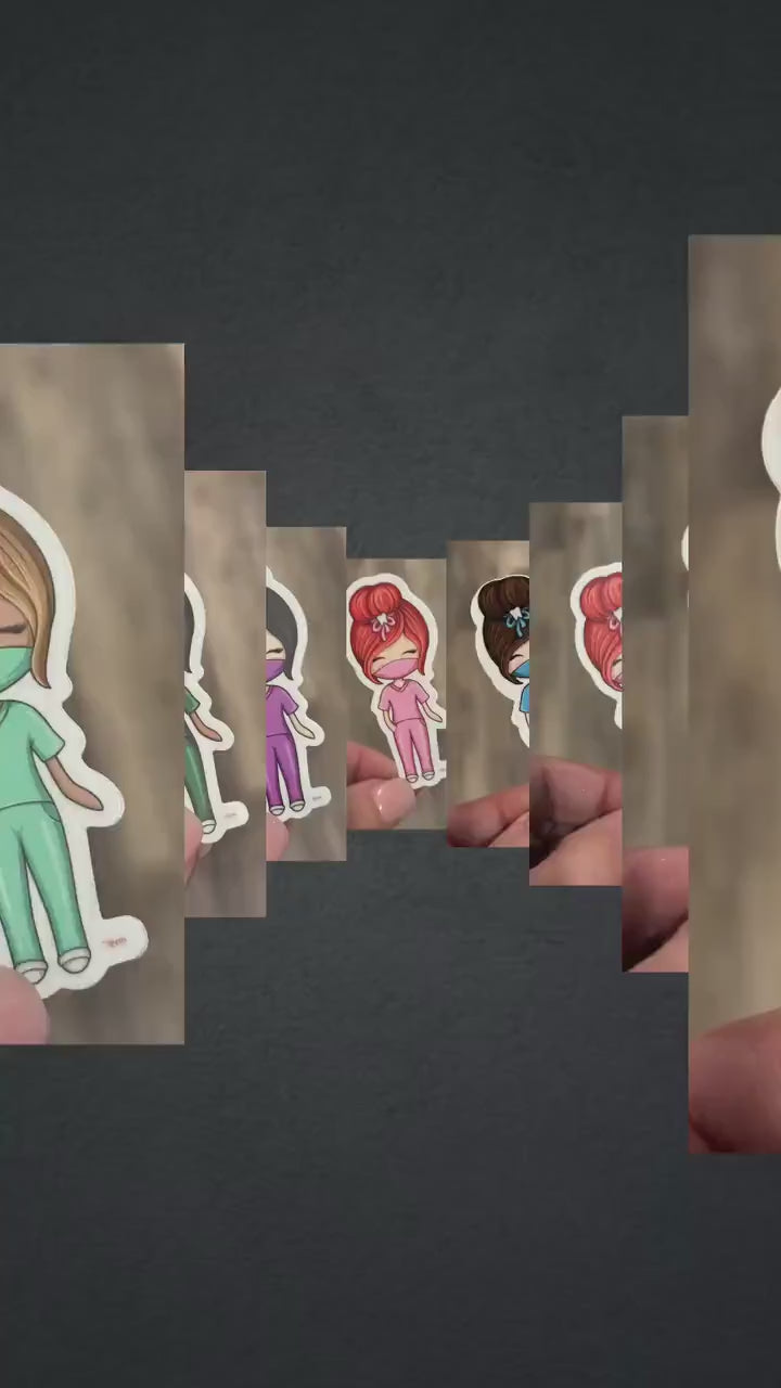 Dental Scrub Stickers | Hygienist