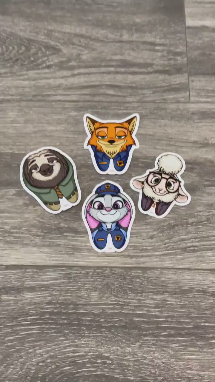 Zoo Tooth Animal Sticker