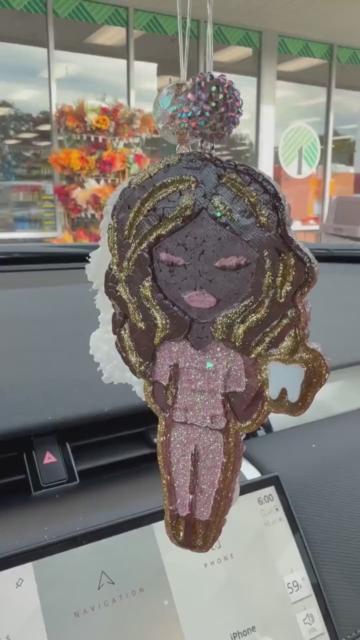 Tooth Car Freshener: Dental Hygienist Gift