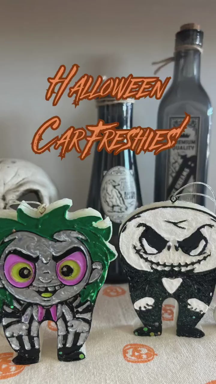Beetlejuice Tooth Car Freshener | Spooky Dental Car Freshener | Dental Assistant Gift | Hygienist Gift | Halloween Dental Decor
