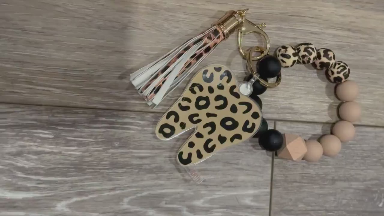 Handcrafted Cheetah Tooth Keychain: Resin or Metal Alloy Dental Gift