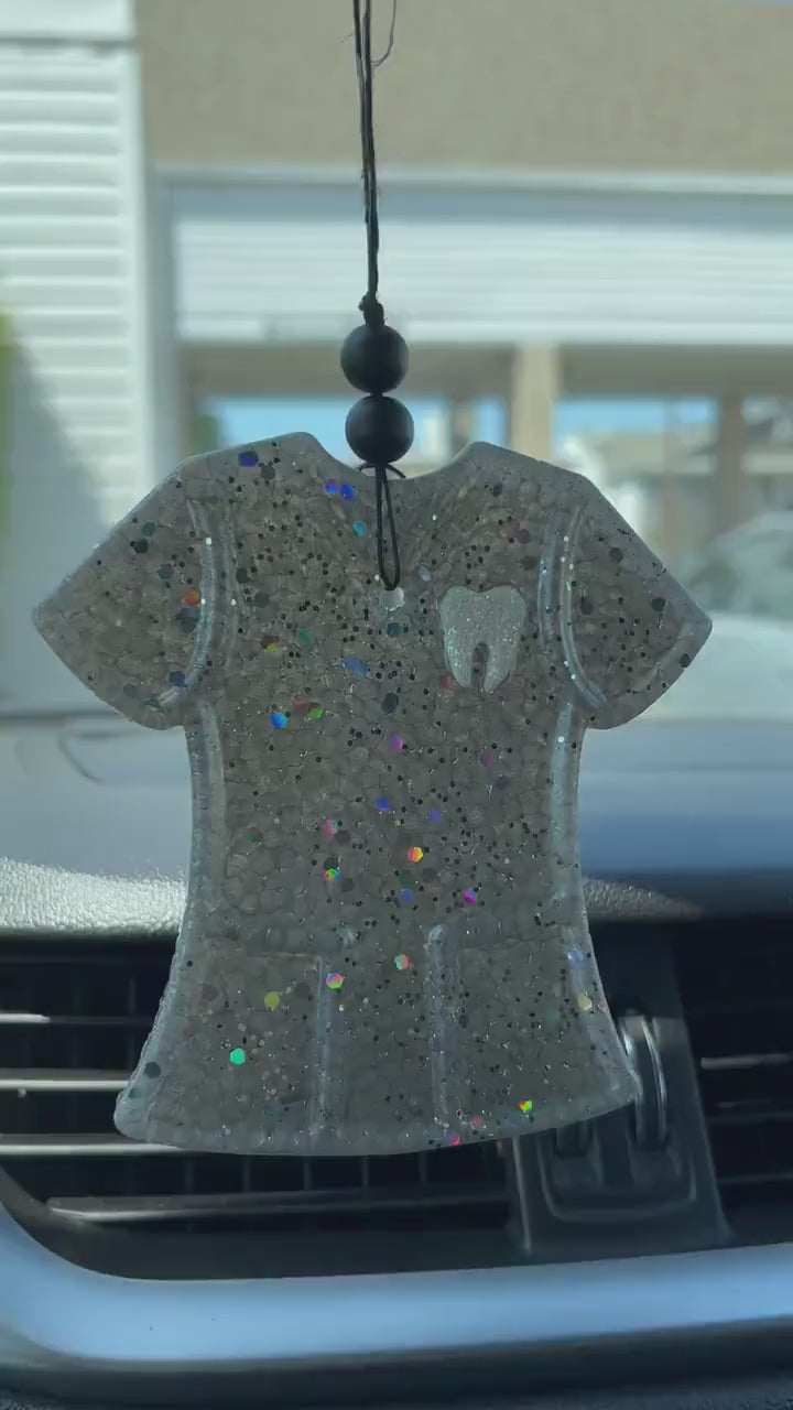 Dental Scrub Top Car Freshener