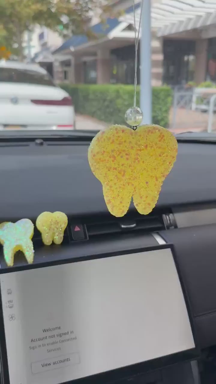 Tooth Car Freshener: Dental Hygienist Gift