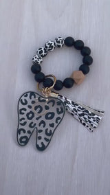 Leopard Tooth Dental Keychain