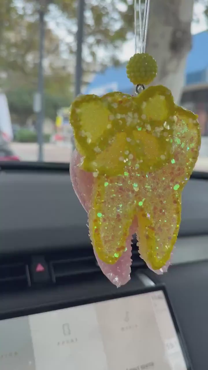 Tooth Car Freshener: Dental Hygienist Gift