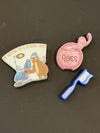 Coffee Tooth Cup with Straw Toppers | Floss, Dental Hygiene & Toothbrush Straw Topper | Dental Gift | Teeth Obsessed