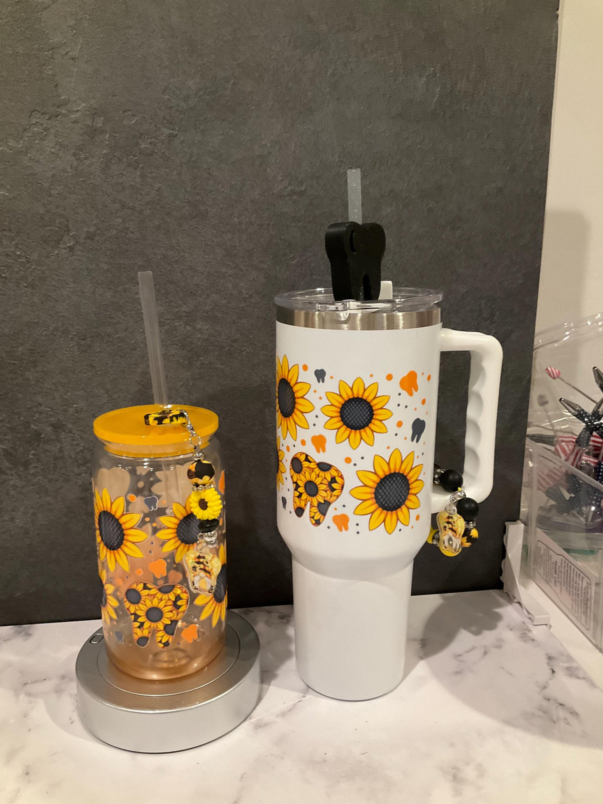 Dental Drinkware | Tooth Cup | Dental Assistant Gift | Hygienist Tumbler | Dentist Mug | Tooth Glass Can | Dental Team Gifts | Teeth Cup