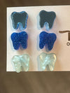 Blue Tooth Dental Earrings, Teeth Earrings, Tooth Studs, RDH, Hygienist, Dental Hygiene Gift, Dental Assistant, Dental Graduation
