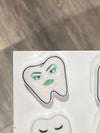 Dental Tooth Earrings: Sparkly Glam Dental Assistant Gift