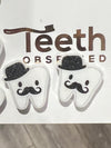 Dental Tooth Earrings: Sparkly Glam Dental Assistant Gift