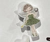 Teeth Obsessed dental earrings featuring green tooth fairy design, perfect for dental hygienists or dental enthusiasts.