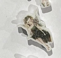 Teeth Obsessed dental earrings featuring green tooth fairy design, perfect for dental hygienists or dental-themed gift.