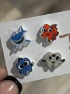 Large Nautica Tooth Earrings by Teeth Obsessed featuring turtle-shaped dental earrings with detailed tooth design.