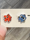 Large Nautica Tooth Earrings by Teeth Obsessed featuring turtle-shaped dental earrings with detailed tooth design.