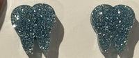 Blue Tooth Dental Earrings, Teeth Earrings, Tooth Studs, RDH, Hygienist, Dental Hygiene Gift, Dental Assistant, Dental Graduation