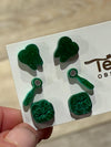 Green Dental Earrings, Dental Molar, Teeth Earrings, Dental Gift Graduation, Tooth Earrings, Dental Hygiene Gift, Dental Assistant