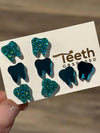 Green Dental Earrings, Dental Molar, Teeth Earrings, Dental Gift Graduation, Tooth Earrings, Dental Hygiene Gift, Dental Assistant