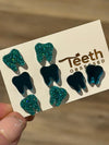 Green Dental Earrings, Dental Molar, Teeth Earrings, Dental Gift Graduation, Tooth Earrings, Dental Hygiene Gift, Dental Assistant