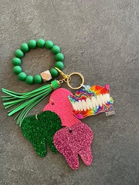 Denture Keychain, Teeth Keychain, Dental Gift, Dental Hygiene, Dental Assistant