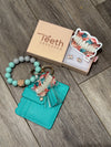 Pink Glitter Tooth Dental Keychain