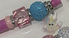 Pink and white Tooth Fairy Unicorn Bubble Pens by Teeth Obsessed, featuring playful unicorn and tooth-shaped design for dental use.