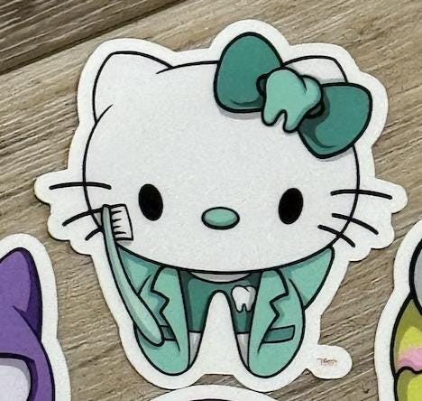 Dental Stickers | Dentist Office Decor | Dental Assistant Gift | Hygienist Sticker | Tooth Stickers | Dental Team Swag