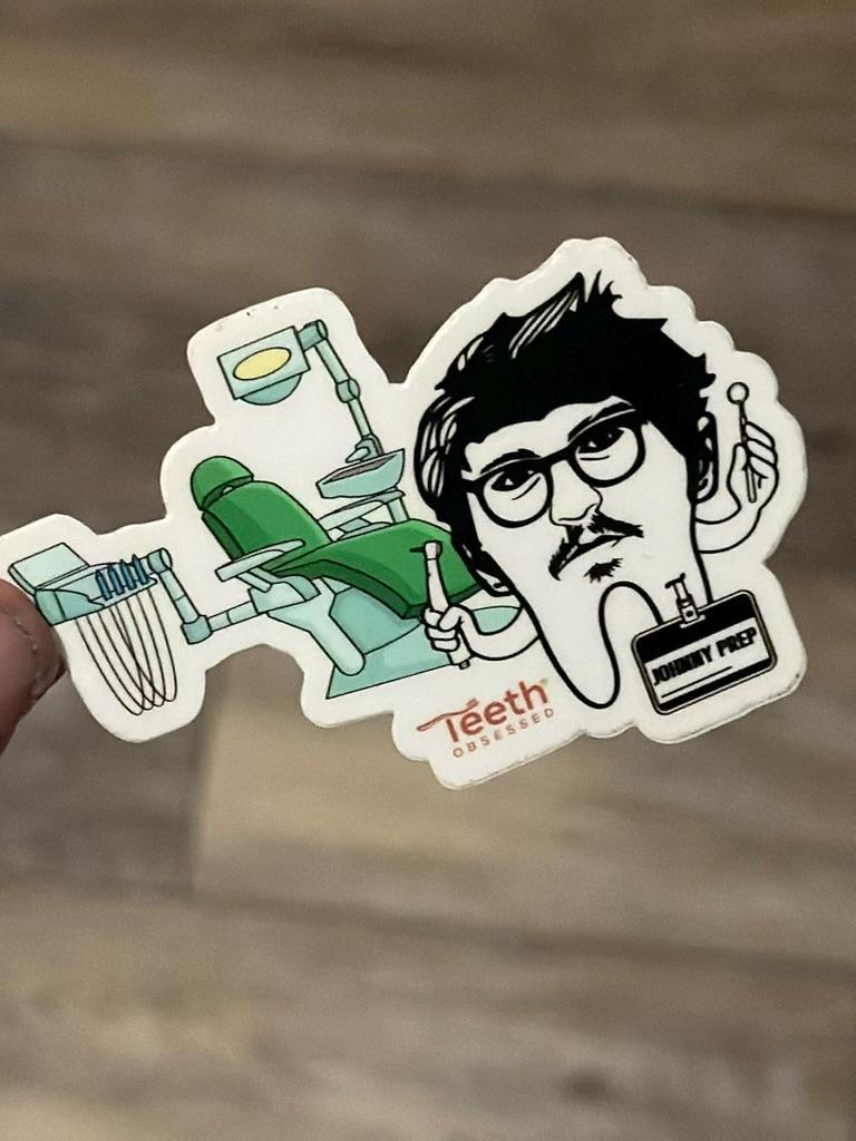 Johnny Prep Dental Stickers | Dentist Office Decor | Dental Assistant Gift | Hygienist Sticker | Tooth Stickers | Dental Team Gift