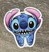 Hawaiian Teeth Sticker from Teeth Obsessed, dental sticker with colorful Hawaiian-themed design on white background.