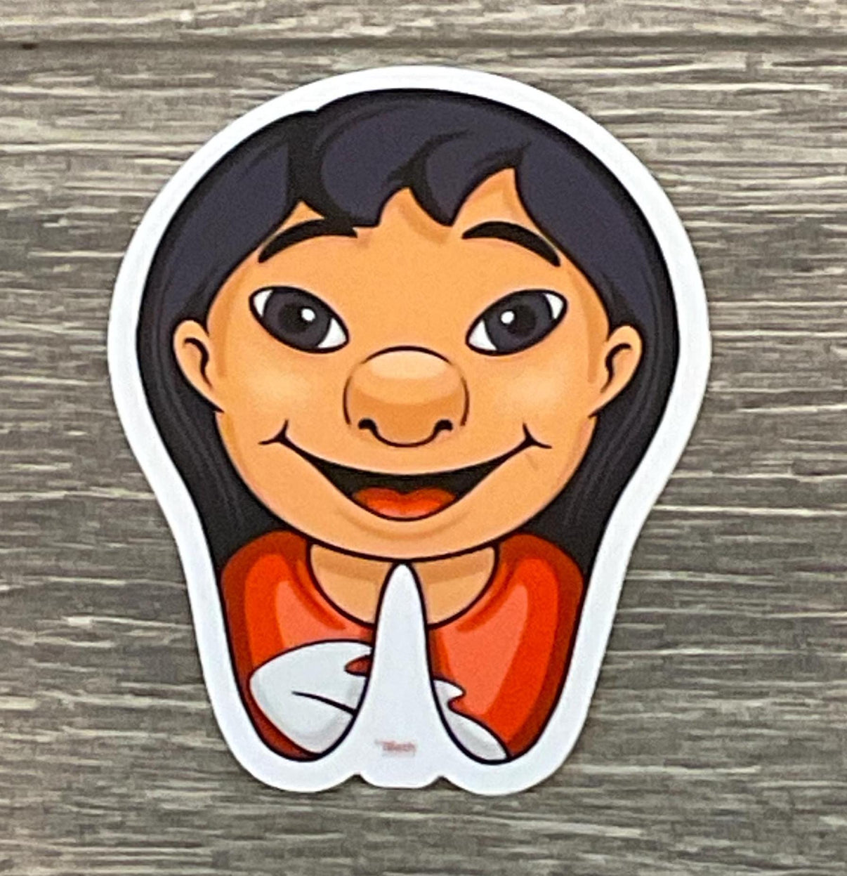 Hawaiian Teeth Sticker from Teeth Obsessed dental stickers featuring colorful tropical Hawaiian design on white background