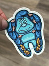 Assorted Wonderland Dental Stickers featuring cute rabbit designs by Teeth Obsessed, ideal for dental-themed decoration and rewards.