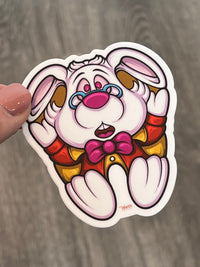 Cute Wonderland Dental Stickers by Teeth Obsessed featuring rabbit characters for dental fun and decoration.