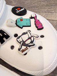 Mrs Flossy shoe charm from Teeth Obsessed drinkware collection, featuring a playful shoe design and whimsical style.